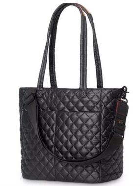 MZ Wallace  Metro Quatro👜 Tote/ Black Color Pink Interior Travel Work Vacation